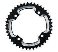 Corona Catena MTB 42T Nero Opaco per Circuito 2x10, Perno Lungo, BCD 120mm, Design CNC