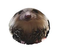 Corona con riccio cuffia da doccia per le donne riutilizzabile a doppio strato cuffia da bagno tappi per capelli fascia elastica impermeabile da donna spa salone doccia cappelli per capelli