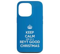 Corona con testo bianco Keep Calm And Have A Reyt Good Christmas Custodia per iPhone 13 Pro
