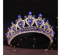 Corona da donna con cristalli viola regale, una regina reale, diadema, copricapo per concorsi e feste a tema, Tiaras, Diadema d'oro diadema per donne accessori per capelli da sposa