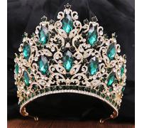 Corona da donna per matrimonio, sposa, regina, accessori per capelli, En8, oro