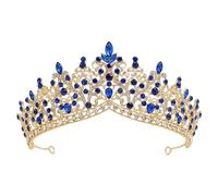 Corona da donna strass Tiaras Corone grandi Tiaras Corona Accessori, Misura unica, Metallo