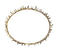 Corona da Festa in Metallo Oro per Cosplay e Eventi a Tema | Design Unisex Raffinato, Uso Versatile e Durevole, per Uomini Adulti, Accessorio Scenico dal Look Distintivo