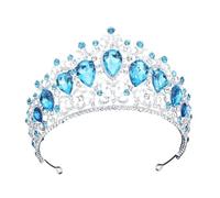 Corona da principessa da donna con cristalli, diadema grande, diadema per banchetto, ballo di fine anno, matrimonio, gioielli da sposa, accessori per celebrazioni, concorsi, occasioni speciali, eventi