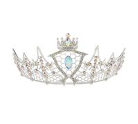 Corona da Principessa in Lega con Cristalli, Argento Elegante