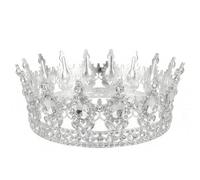 Corona da regina con strass, diadema da donna in cristallo, accessorio per capelli, per feste in costume, feste di compleanno, feste di compleanno, decorazioni per balli di fine anno, one size