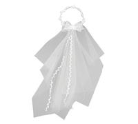 Corona da sposa con velo, con accento floreale 3D, leggero, comodo per un matrimonio esteso
