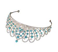 Corona da Sposa Donna con Cristalli, Elegante Lega di Zinco | Accessori Chioma Sposa per Matrimonio e Danza, Comfort Piacevole, Brillantezza, Non Facile da Rompere Né Sbiadire