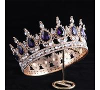 Corona da sposa in cristallo colorato da principessa tiara elegante nobile gioielli da sposa accessori per capelli