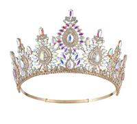 Corona da sposa per spose diademi e corone gioielli per capelli da sposa accessori per feste di fine anno, Strass