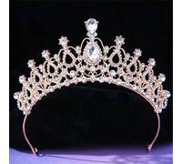 Corona Da Sposa Vintage Da Principessa Da Donna - Tiara Di Cristallo Per Abiti Da Sposa, Accessori Per Capelli Eleganti