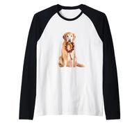Corona d'Avvento Natalizia per Cani Golden Retriever Maglia con Maniche Raglan