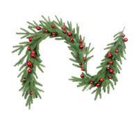 Corona De Puertas De Navidad - Coronas De Cedro Artificiales Para La Puerta Principal | Coronas Navideña | Decoraciones Navideñas Guirnalda Chimenea Mesa Acción De Gracias En El Patio Granja Del