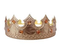 Corona Del Re Reale - Copricapo Del Costume Da Principe Per Bambini Accessorio Per Cappello Tiara In Oro Regale, Accessorio Leggero Per Feste | Forniture Per Feste Di Compleanno A Tema Per Spettacoli