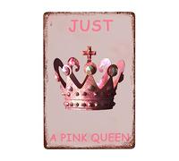 Corona Della Regina Rosa Poster Metal Vintage Cartello Decorativo Retrò Cartelli Metallo Per Club Murale Soggiorno
