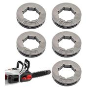 Corona Dentata A Scanalatura Piccola 3/8-7 Denti,5 Pezzi Di Ricambio Per Pignone Di Bordo - Accessorio di Taglio di 3/8-7 Denti per Motori Falciatrice con Trasmissione a Catena