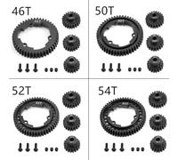 Corona dentata in acciaio 46T 50T 52T 54T con pignone M1 18 20 22T 6447 6449 for Traxxas 1/5 X-Maxx 1/10 E-Revo 2.0 VXL MAXX Upgrades(46T)