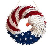 Corona di Brave Wings - Decorazione ghirlanda | 2D Patriotic Americana, design della bandiera squisito per la casa, espositore piano casa