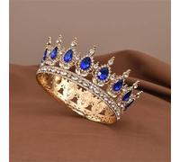 Corona Di Cristalli Da Donna - Tiara Da Principessa Rotonda Completa, Copricapo Da Regina Per Concorsi Nuziali, Accessorio Per Capelli Da Sposa