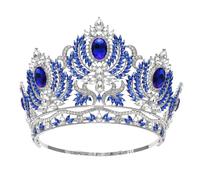 Corona di cristallo di nozze grande diadema strass diadema cerchio concorso copricapo gioielli da sposa