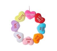Corona Di Cuore Per San , Corone Di San Per La Porta D'ingresso | Corone Di Peluche A Forma Di Cuore D'amore, Decorazione Della Parete Per San , 40 Cm/15,7 Pollice