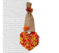 Corona di del Ringraziamento, Corone Autunnali per Porta Principale - Corona Autunno Artificiale con Foglie d'Acero - e Corona di Autunno All'aperto per la Raccolta