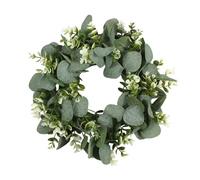 Corona Di Eucalipto Artificiale, Porta D'Ingresso Ghirlanda, Ghirlanda Di Plastica, Ghirlanda Artificiali, Porta Primavera Corona Di Eucalipto Verde, Per Feste Di Primavera,Decorazioni Da Parete 30 cm