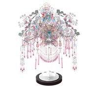 Corona di fenice in stile cinese fai da te con decorazioni in cristallo e metallo, perfetta per decorazioni nuziali e decorazioni per la casa