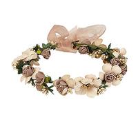 Corona di Fiore,Fascia di Fiori Ghirlande Floreali Fasce per Capelli Boho Rose Fascia per Capelli da Donna Ragazza Ghirlande per Cappello Ornamento Festa Festival Spiaggia Viaggio Matrimonio