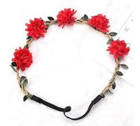 Corona di fiori for sposa, fascia for capelli, corda, fascia floreale for matrimonio, ghirlanda, ghirlanda for ragazza, accessori for capelli elastici, copricapo da festa(F)
