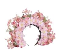 Corona di Fiori per Capelli Copricapo di fiori Fascia for fiori di seta fronte-retro Accessori quotidiani Abbigliamento for capelli multicolore(Color2)