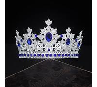 Corona di Gioielli per Capelli per Donne Regina Re e corone per Donne Diadema con Strass Spettacolo Prom Ornamenti per Capelli Accessori per Gioielli da Sposa,Gold