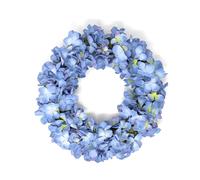 Corona Di Ortensie Per Porta E Tavolo Circa 36-38 Cm Blu CreaFlor Home