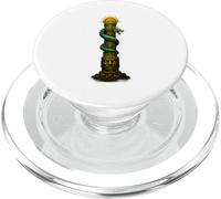 Corona di serpente piumata della colonna del totem Maya dell'antico azteco PopSockets PopGrip per MagSafe