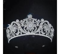 Corona di strass per donne matrimonio ballo ballo Tiarabride Queen fascia principessa copricapo festa di compleanno corone argento