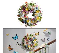 Corona di tulipano realistica 45 cm ghirlanda in plastica per tutto l'anno decor