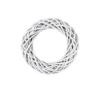 Corona di vimini bianca Ø 30 cm - Corona decorativa in vimini intrecciato, base naturale per decorazioni fai da te, ghirlande e composizioni stagionali