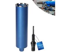 Corona diamantata DM 112 mm per trapani nucleari, svasatore diamantato con turbo da 10 mm, L 460 mm, adattatore SDS-PLUS | 1 1/4" UNC, corona a secco per calcestruzzo granito muratura