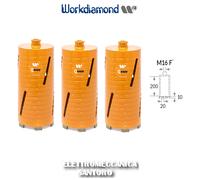 CORONA DIAMANTATA FORETTO DIAMANTATO SECCO FCSQ 62 82 102 WORKDIAMOND CAROTATORE
