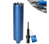 Corona diamantata per trapani nucleari con turbo da 10 mm, lunghezza 460 mm, diametro 102 mm, adattatore SDS-Plus, 1 ¼ pollici, UNC, punta a carota, corona a secco, saldata al laser, per calcestruzzo,