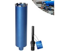 Corona diamantata per trapani nucleari, con turbo da 10 mm, lunghezza 460 mm, diametro 102 mm, adattatore SDS-MAX, 1 ¼ pollici, UNC, fresa a a umido, saldata al laser per calcestruzzo, granito