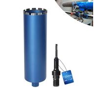 Corona diamantata per trapani nucleari, con turbo da 10 mm, lunghezza 460 mm, diametro 132 mm, adattatore SDS-Plus, 1 ¼ pollici, UNC, fresa a bagnata, saldata al laser per calcestruzzo, granito