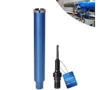 Corona diamantata per trapani nucleari, con turbo da 10 mm, lunghezza 460 mm, diametro 62 mm, adattatore SDS-Plus, 1 ¼ pollici, UNC, fresa a a umido, saldata al laser per calcestruzzo, granito