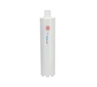 Corona diamantata per trapano a nucleo DEDRA HW4107, Ø 107 mm, lunghezza 400 mm, funzionamento raffreddato ad acqua, denti diamantati saldati al laser, adatta per materiali duri