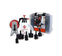 - Corona diamantata Set 8 pezzi, con testa del Trapano Adattatore in valigetta