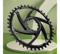 Corona Direct Mount 6 mm Offset Single | Robusta corona in alluminio CNC con offset da 6 mm per una trasmissione efficiente della forza.