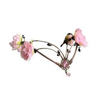 Corona Elfica Copricapo da sposa floreale rosa, foresta, bosco, fiore, diadema, elfo, fronte, gioielli per Feste