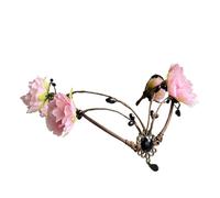 Corona Elfica Copricapo da sposa floreale rosa, foresta, bosco, fiore, diadema, elfo, fronte, gioielli per Feste