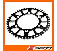 CORONA ERGAL ALLUMINIO TRASMISSIONE KTM 85SX 85 SX 49 DENTI NERO SCAR