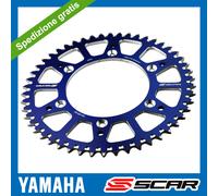 CORONA ERGAL TRASMISSIONE YAMAHA YZ 125 250 YZF 450 WRF YZFX 48 DENTI BLU SCAR